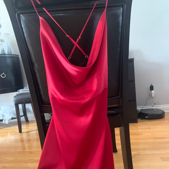 Oh Polly Dresses & Skirts - Oh Polly “ On the prowl cowl neck satin dress”